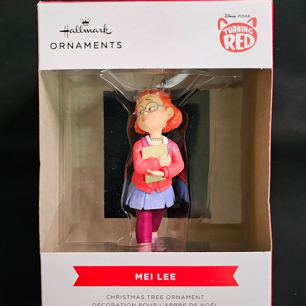 Disney Pixar Turning Red Mei Lee Christmas Ornament Hallmark Cake Topper 2022